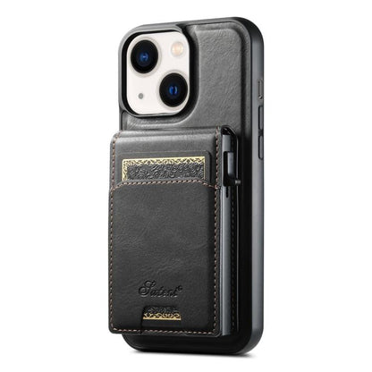 Suteni H19 Oil Wax 2-in-1 MagSafe Removable Card Box Back Phone Case