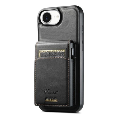 Suteni H19 Oil Wax 2-in-1 MagSafe Removable Card Box Back Phone Case