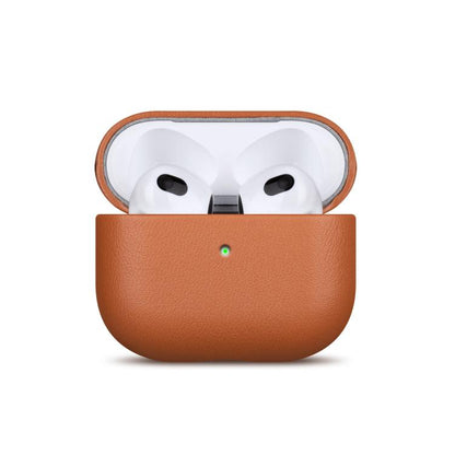 Full-grain Genuine Leather Earbuds Protective Case