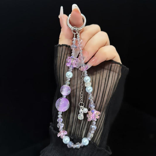 Hulu Tassel Crystal Phone Chain