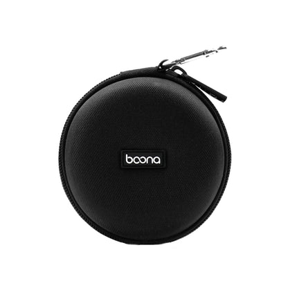 Baona BN-F009 Oxford EVA Storage Bag Box with Carabiner for Headphone / Earphone & Data Cable, Gray, Black
