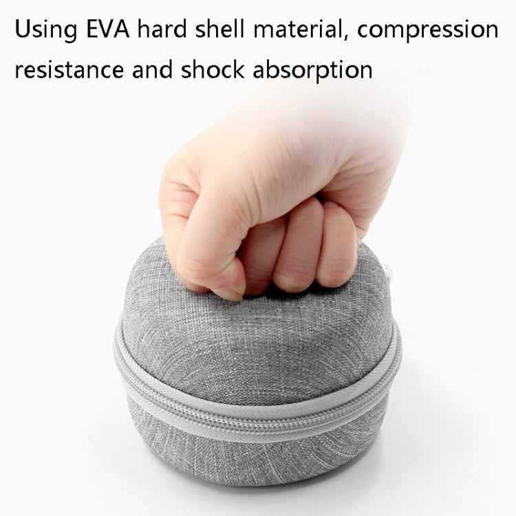 Baona BN-F009 Oxford EVA Storage Bag Box with Carabiner for Headphone / Earphone & Data Cable, Gray, Black
