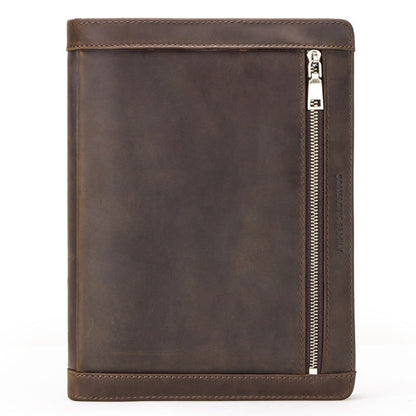 Crazy Horse Leather Pen Slot Zipper Multifunctional Tablet Cover For IPad Pro 9.7/10.5/11 Inch