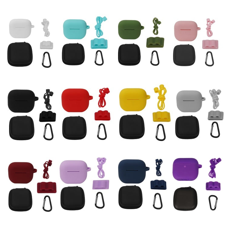 Bluetooth Earphone Silicone Cover Set For AirPods 3, 5 PCS/Set White, 5 PCS/Set Mint Green, 5 PCS/Set Grass Green, 5 PCS/Set Pink, 5 PCS/Set Black, 5 PCS/Set Red, 5 PCS/Set Yellow, 5 PCS/Set Gray, 5 PCS/Set Wine Red, 5 PCS/Set Light Purple�������������...