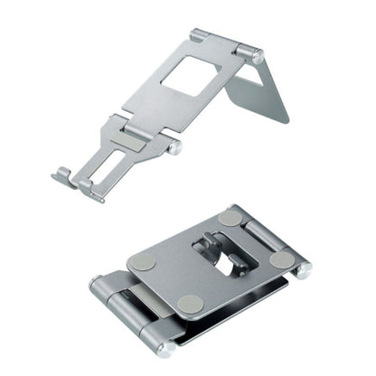 Z10A  Aluminum Alloy Double Folding Mobile Phone Holder Desktop Tablet Lazy Holder