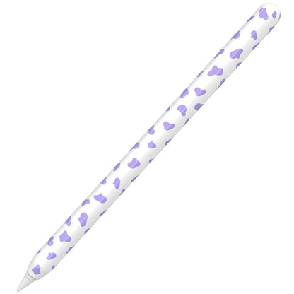 For Apple Pencil 2 AhaStyle PT65CW Silicone Pen Case Milk Cow Patterned Stylus Case