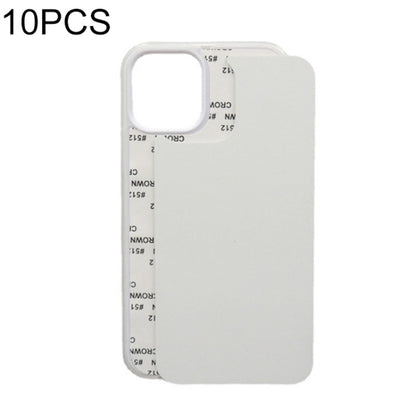 10PCS 2D Blank Sublimation Phone Case, For iPhone 15 Pro, For iPhone 15