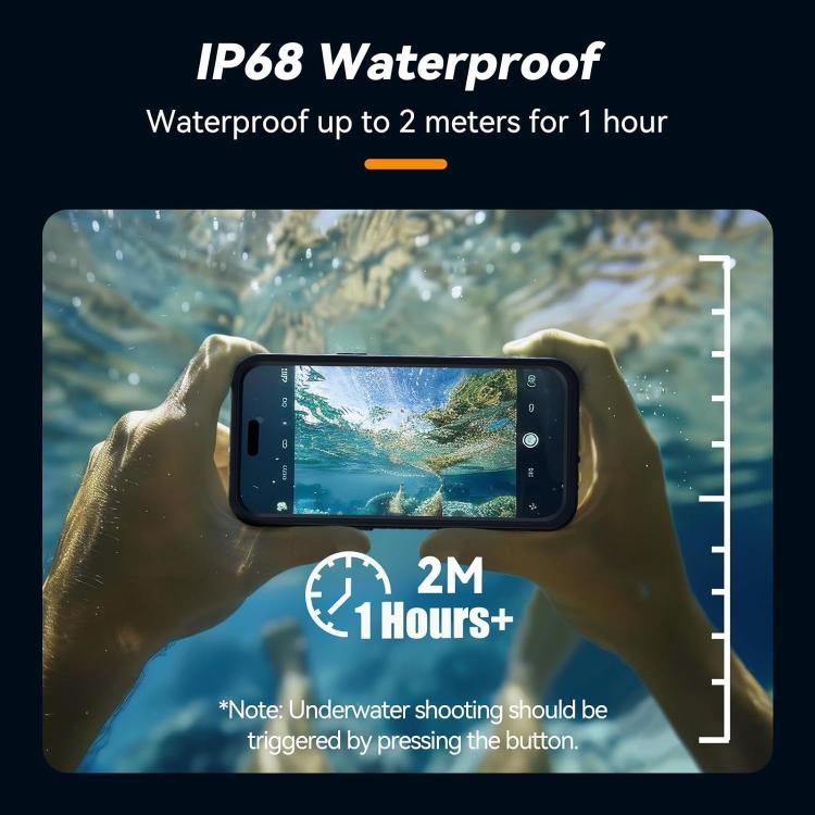 TELESIN IP68 Waterproof Case Submersible Touchscreen Phone Cover