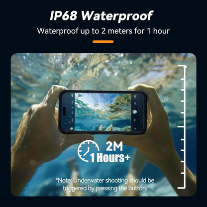 TELESIN IP68 Waterproof Case Submersible Touchscreen Phone Cover
