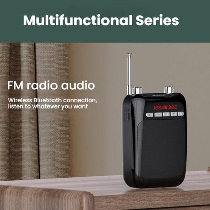 ZANSONG M70 Wireless Bluetooth Megaphone Speaker with UHF Mic Surrport Voice Recorder, FM Radio, TF/USB Port, 3.5mm AUX Input