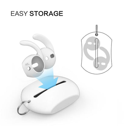 For AirPods 1 / 2 AhaStyle PT60 3pairs S+M+L Earphone Silicone Earmuffs Loss Prevention Earbud Caps