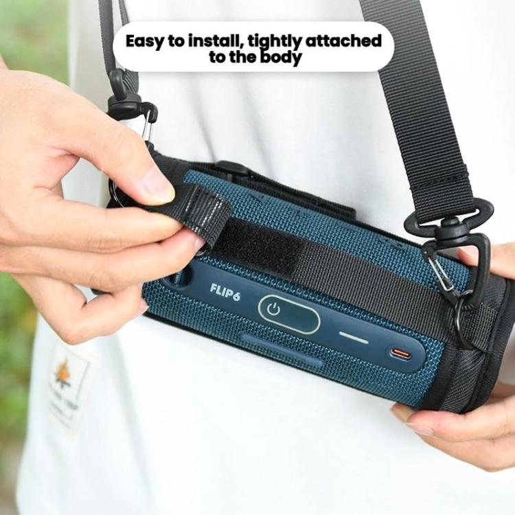 For JBL Flip 7/6 Bluetooth Speaker Portable Protective Case With Single Shoulder Strap